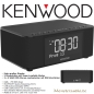 Preview: Kenwood CR-ST40DAB-B Radiowecker mit DAB+ FM UKW Radio Blueooth USB AUX-IN CRST40DABB